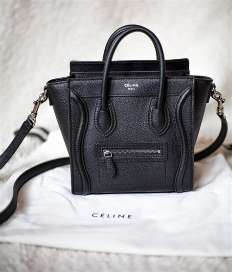 celine nano side bag|Celine nano luggage shoulder bag.